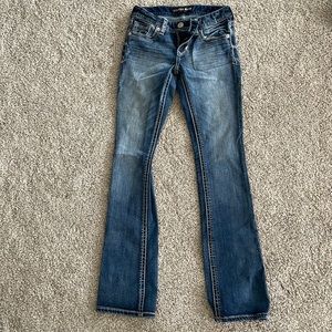 Express Barely Boot Stella Low Rise Jeans